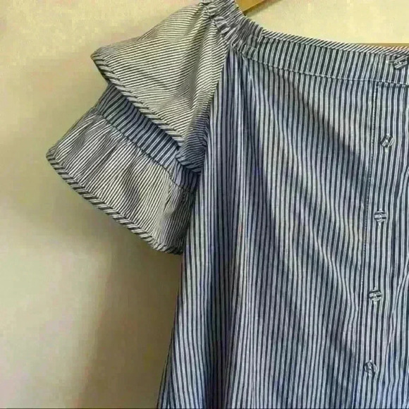 Parker Off the Shoulder Striped Top size small - Picture 5 of 8